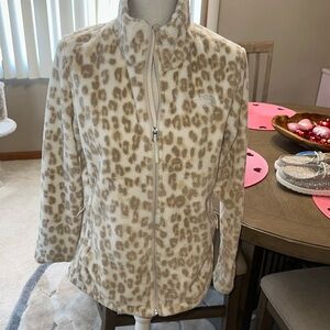 The north face zip up fleece size large